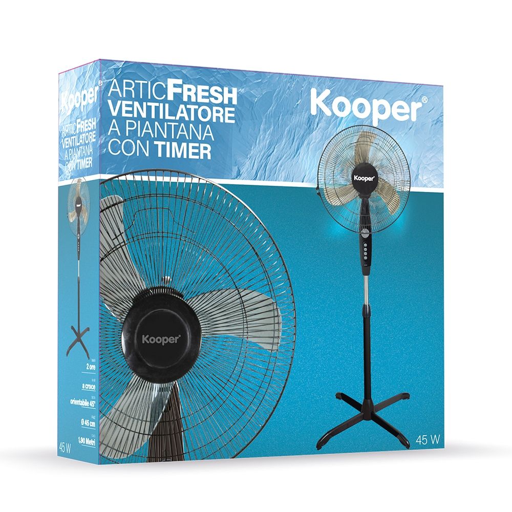 Ventilatore a piantana con timer,  45 W, ArticFresh - Shop Kooper - 7