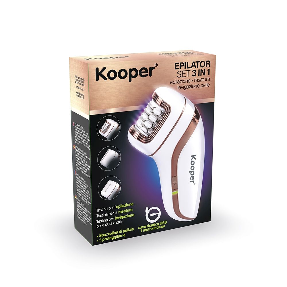 Set epilatore 3 in 1, Epilator Kooper - Shop Kooper - 15