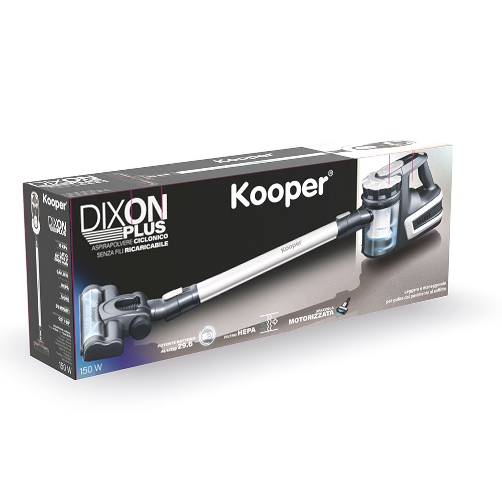 Aspirapolvere ciclonico madreperla 150 W, Dixon Plus - Shop Kooper - 18