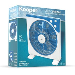 Ventilatore box con timer 60 minuti 45 W, ArticFresh - Shop Kooper - 3